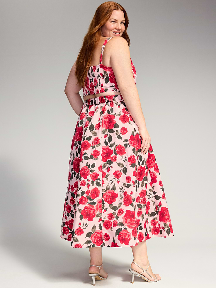 Image 9 of 9, The Occasion by Old Navy Taffeta Midi Skirt