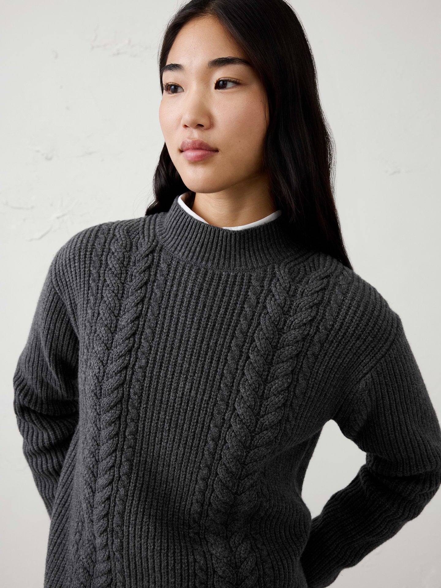 Image 3 of 4, Perfectly Soft Cable Sweater