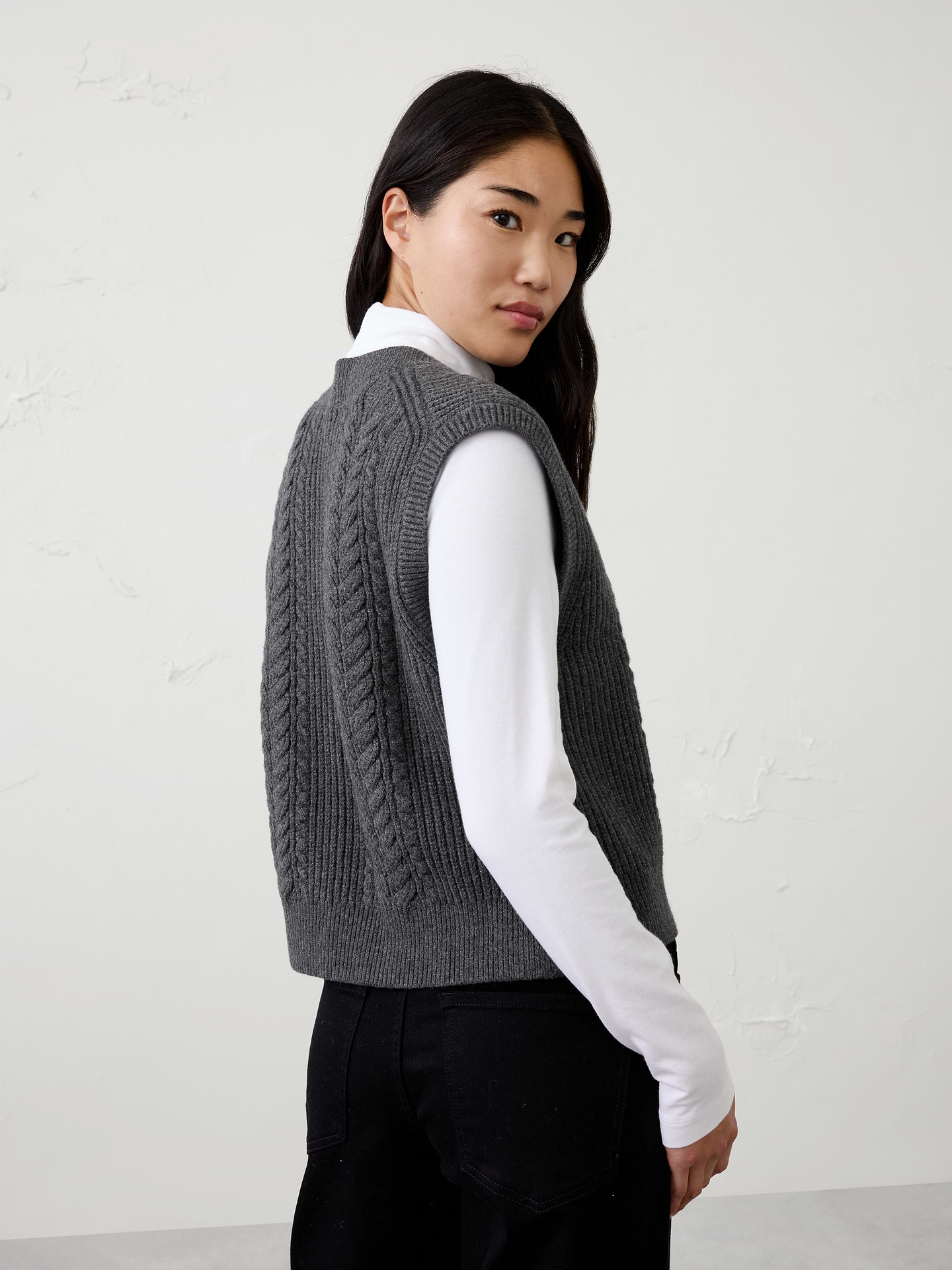 Image 2 of 4, Perfectly Soft Cable Sweater Vest