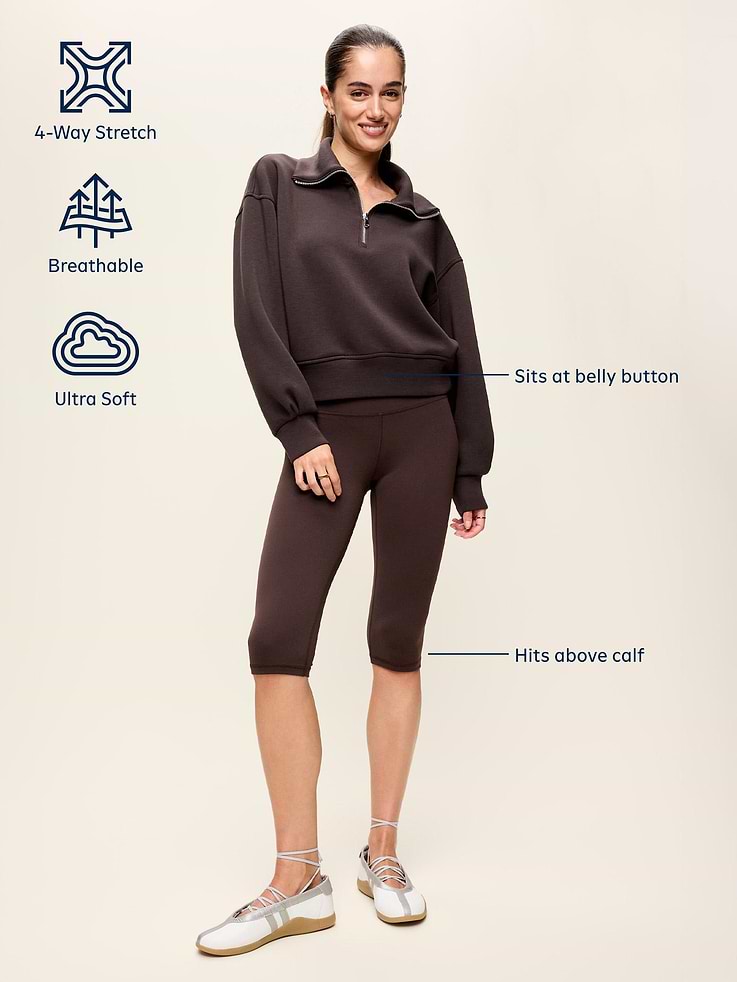 Image 5 of 10, High-Waisted StudioSmooth Pedal Pusher Capri Leggings