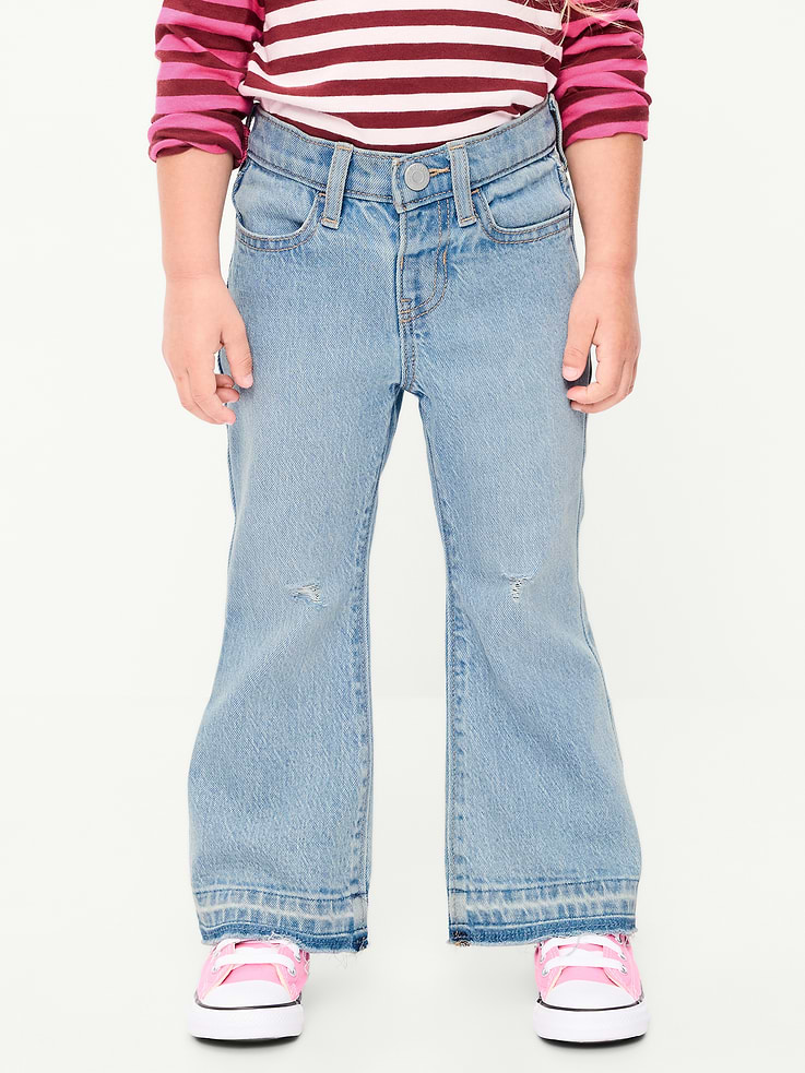 Image 2 of 4, High-Waisted Flare-Leg Jeans for Toddler Girls