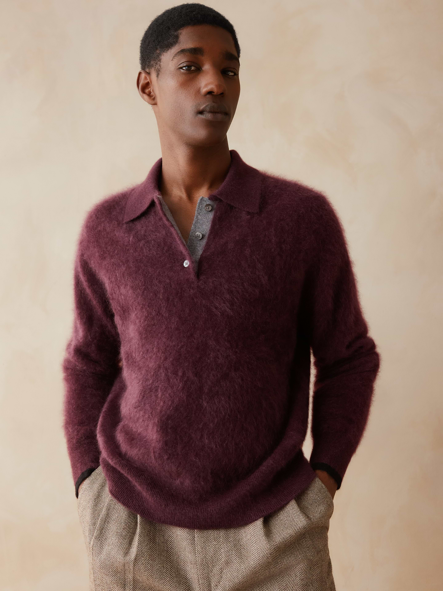 Image 2 of 8, Banana Republic x Zankov | Frankie Cashmere Sweater Polo