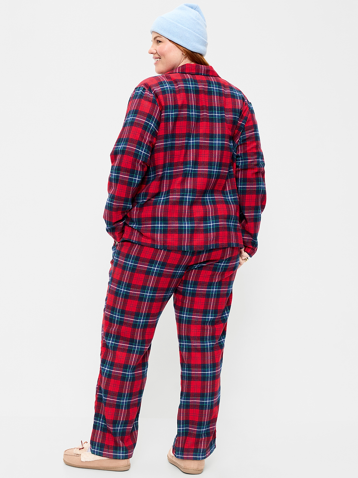 Image 5 of 6, Flannel Pajama Pant Set for Women