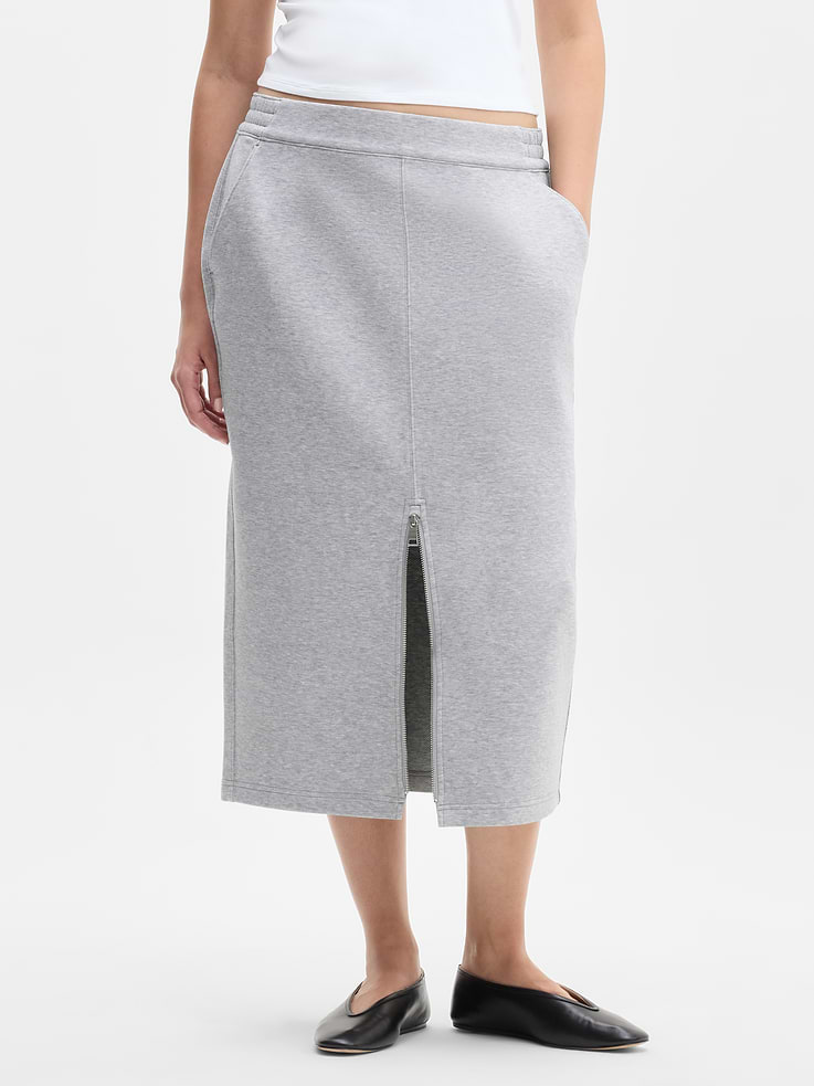 Image 2 of 5, Form Knit Midi Skirt