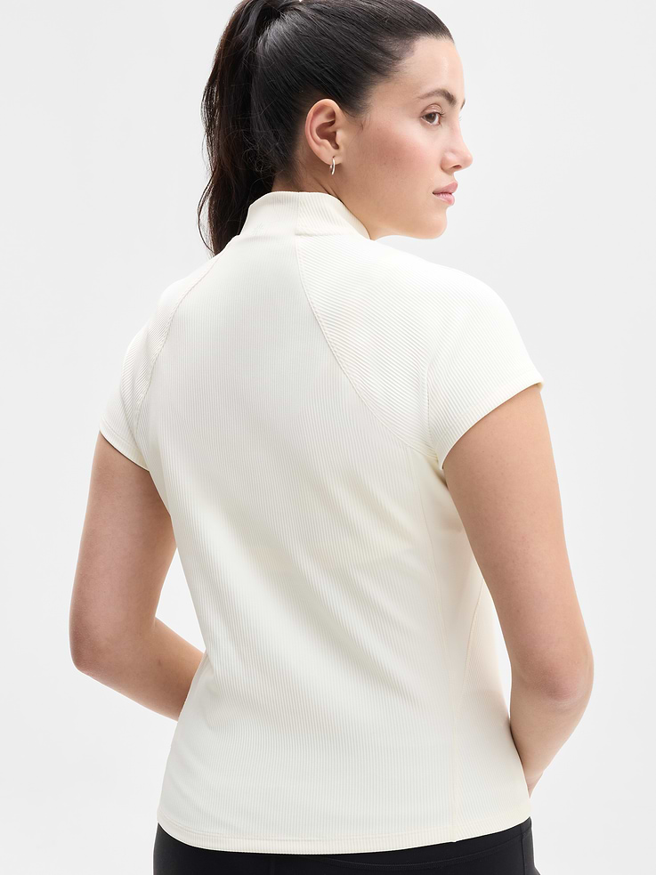 Image 5 of 6, Reset Rib Full Zip Tee
