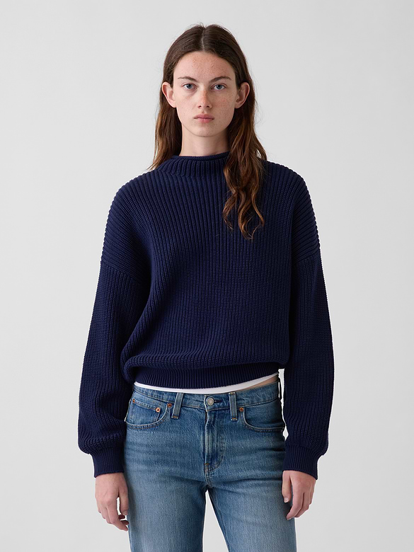 100% Cotton Oversized Rollneck Sweater