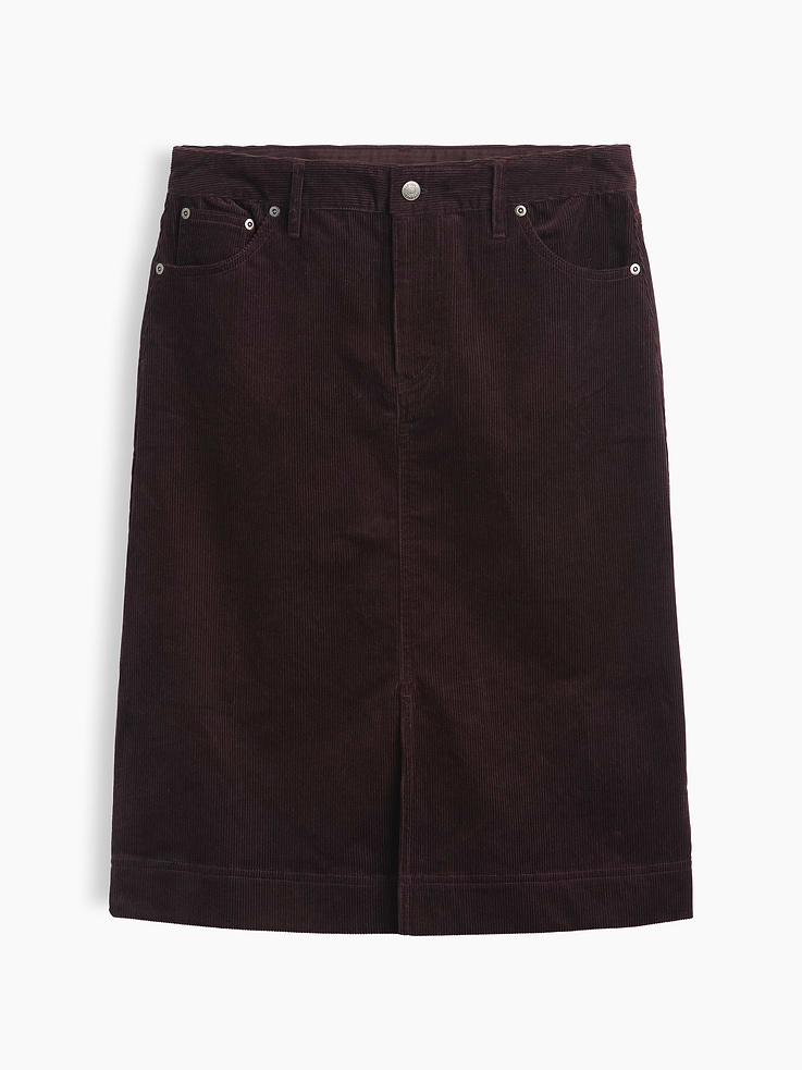 Image 5 of 5, Corduroy Knee-Length Skirt