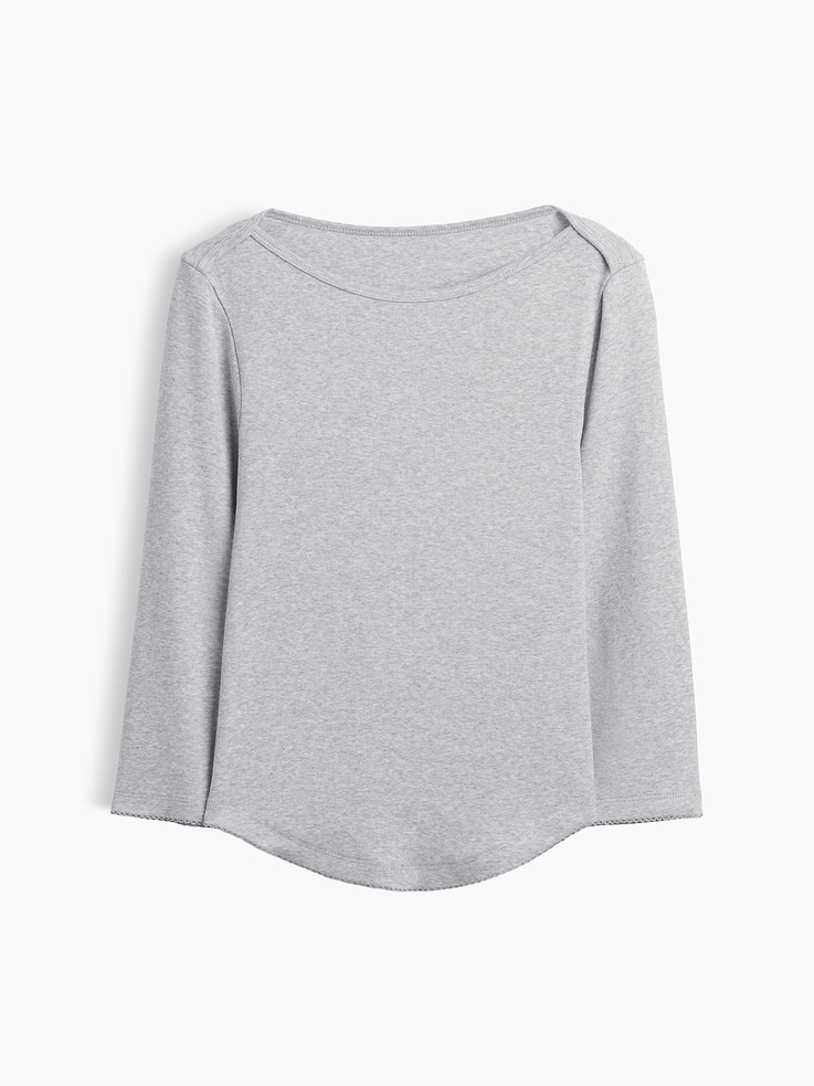 Image 5 of 5, Modern Curved-Hem T-Shirt