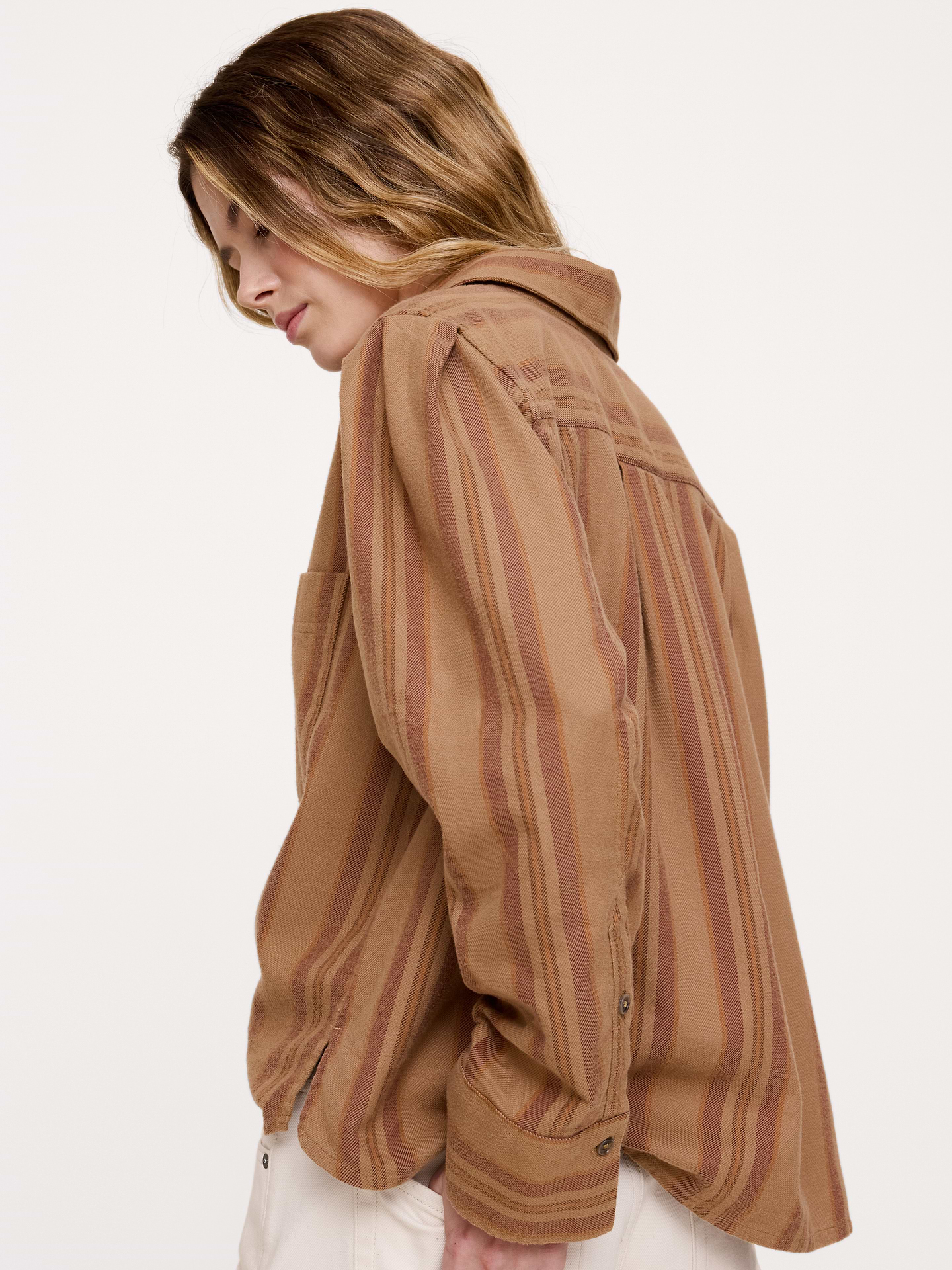 Image 2 de 7, Chemisier utilitaire décontracté en flanelle