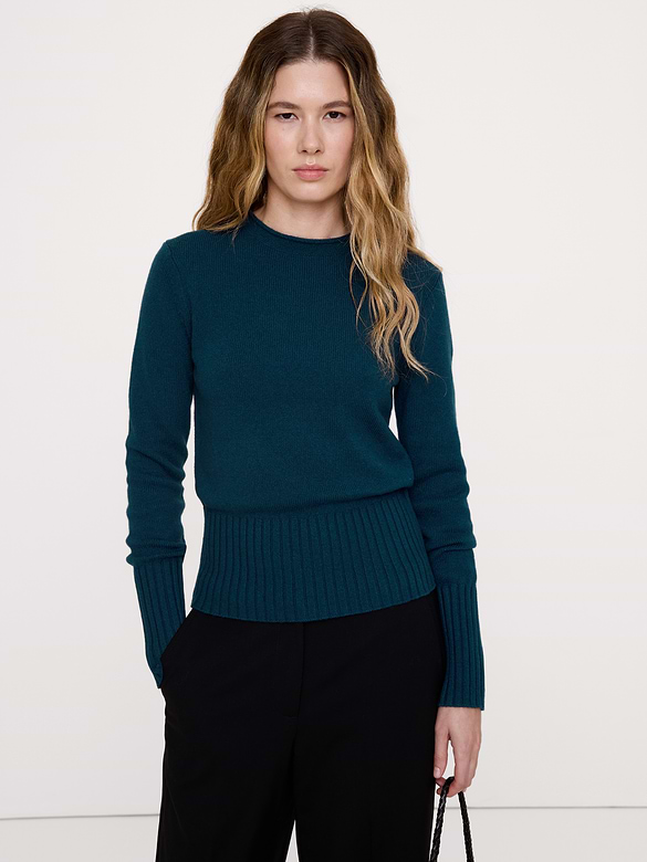 The Fireside Roll-Neck Sweater in Wool-Cotton