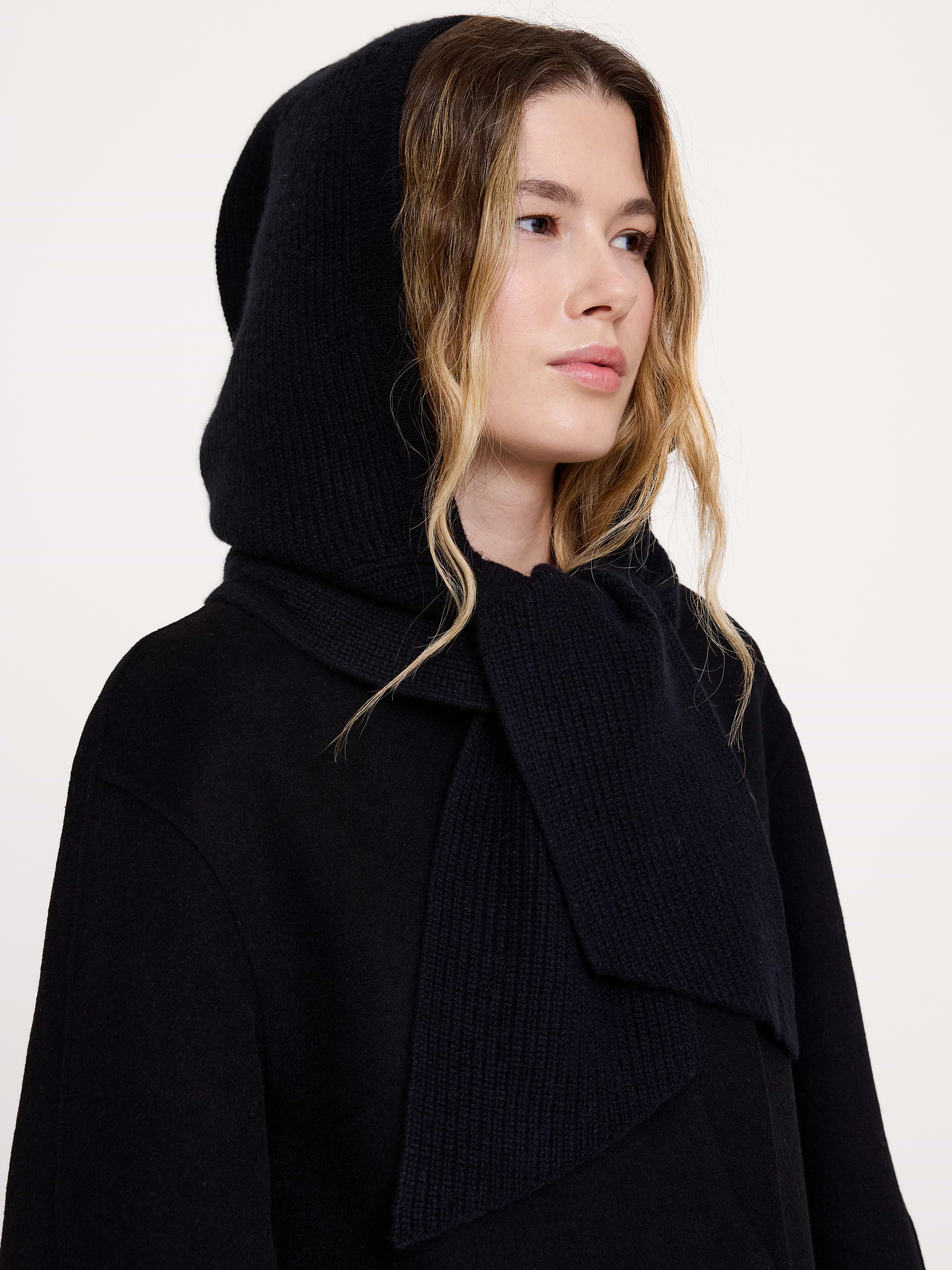 Image 2 of 3, Cashmere Hooded Scarf
