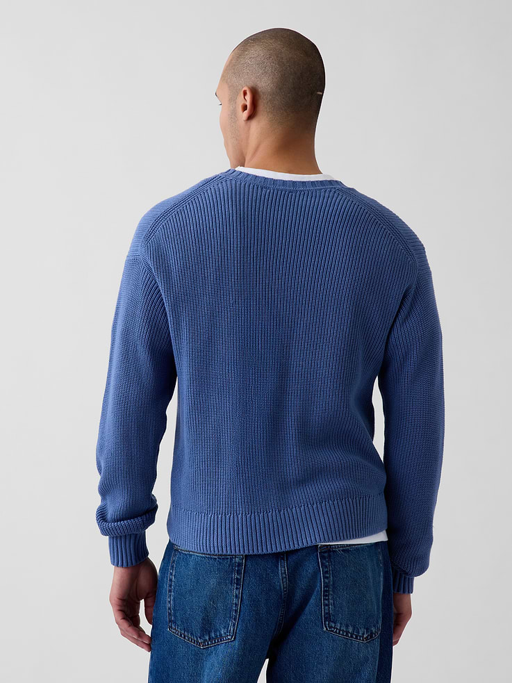 Image 3 of 5, Relaxed Shaker Sweater