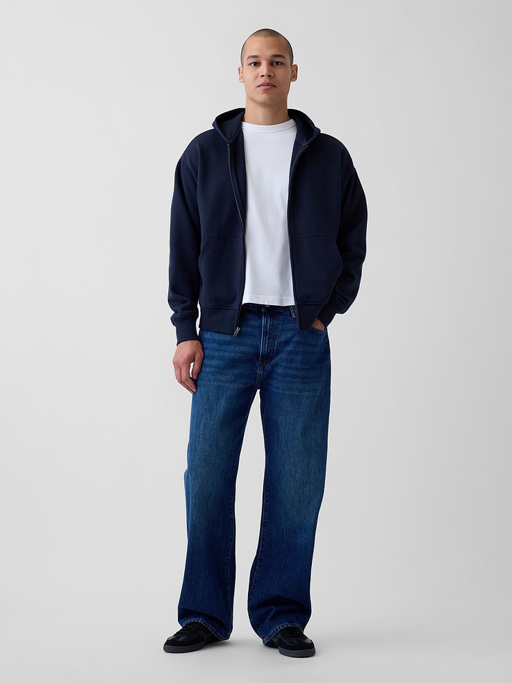 Image 2 of 5, Adult Heavyweight Oversized Zip Hoodie
