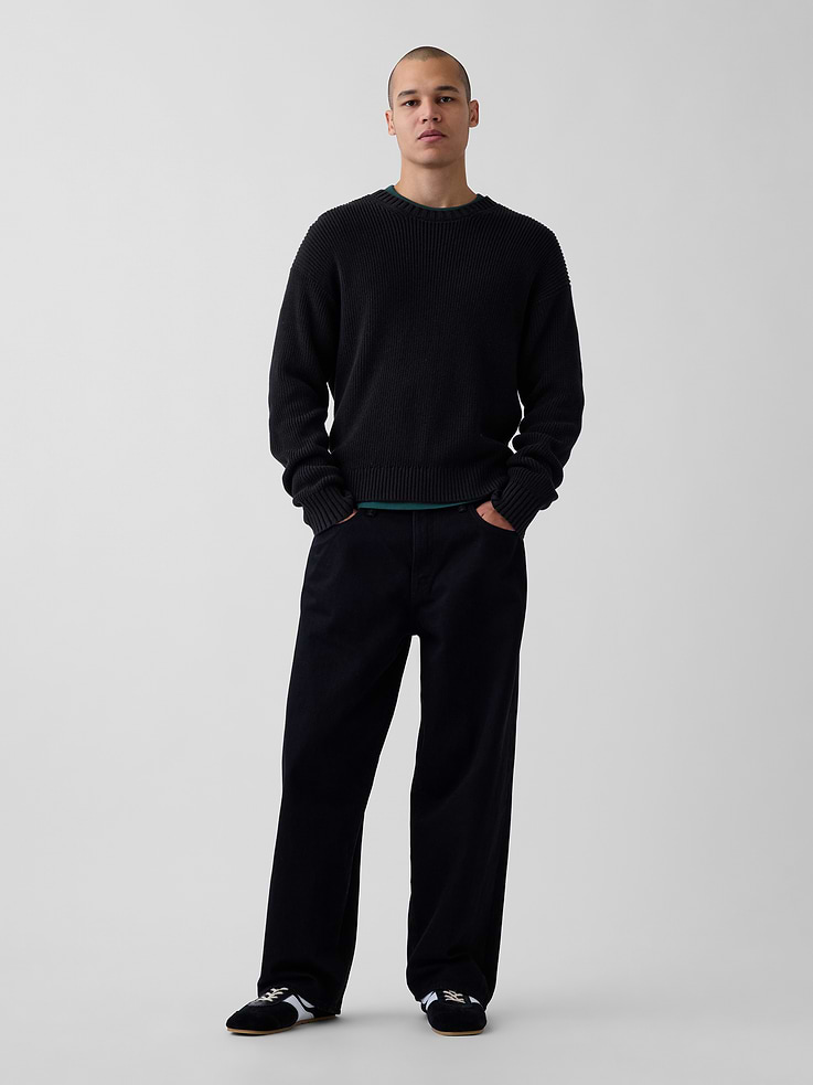 Image 2 of 5, Relaxed Shaker Sweater