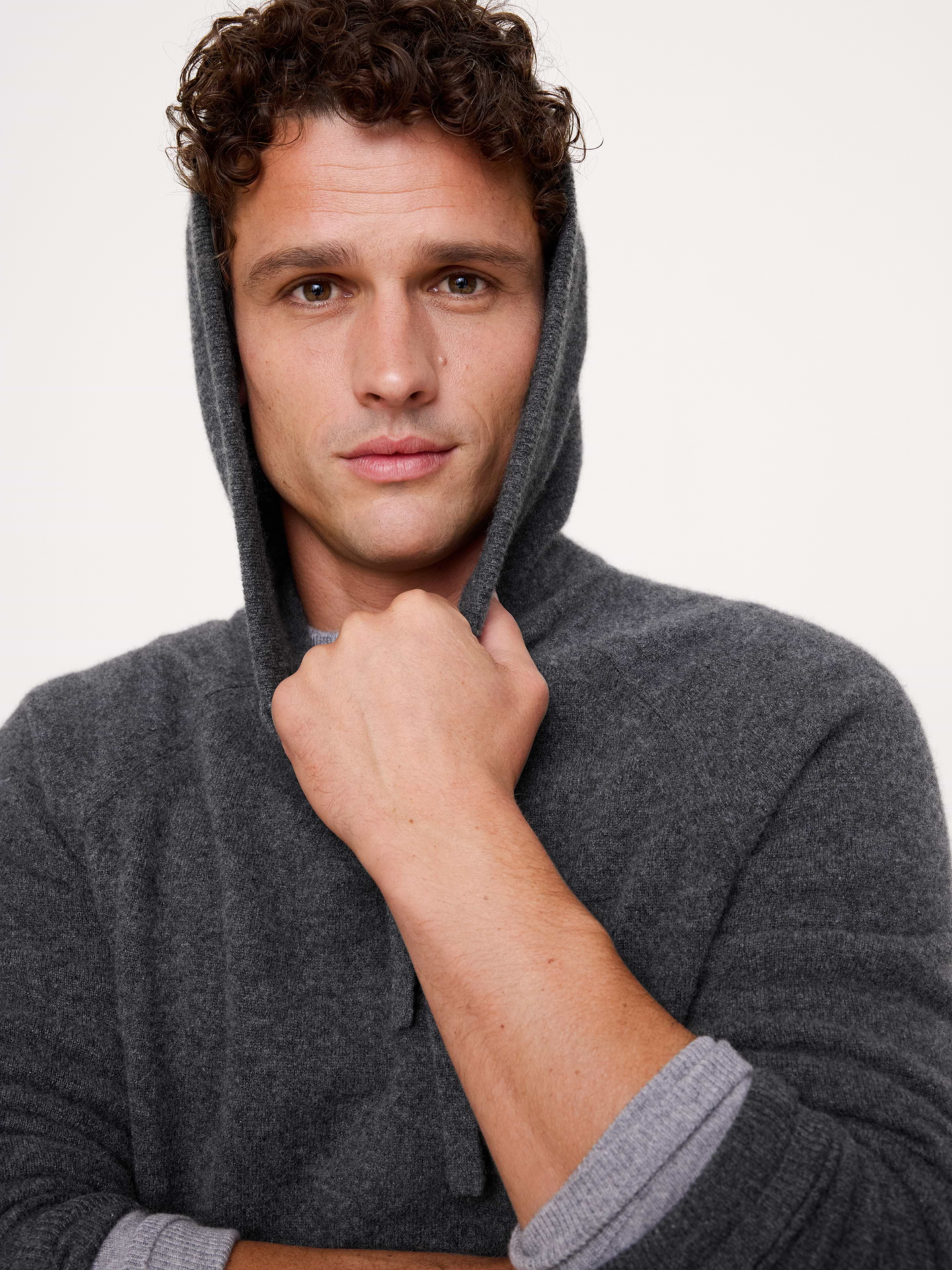 Image 7 of 8, Cashmere Sweater Hoodie