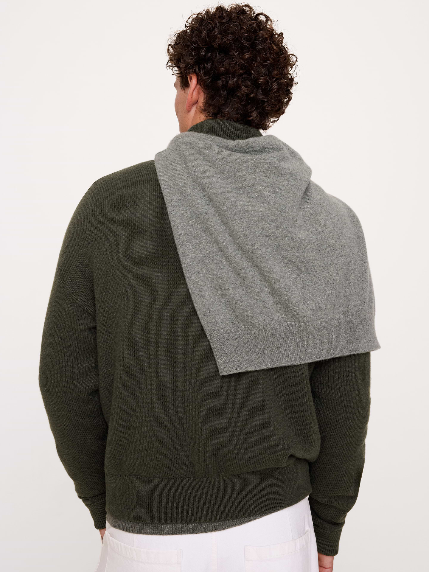 Image 4 of 6, Italian Cotton-Cashmere Quarter-Zip Sweater
