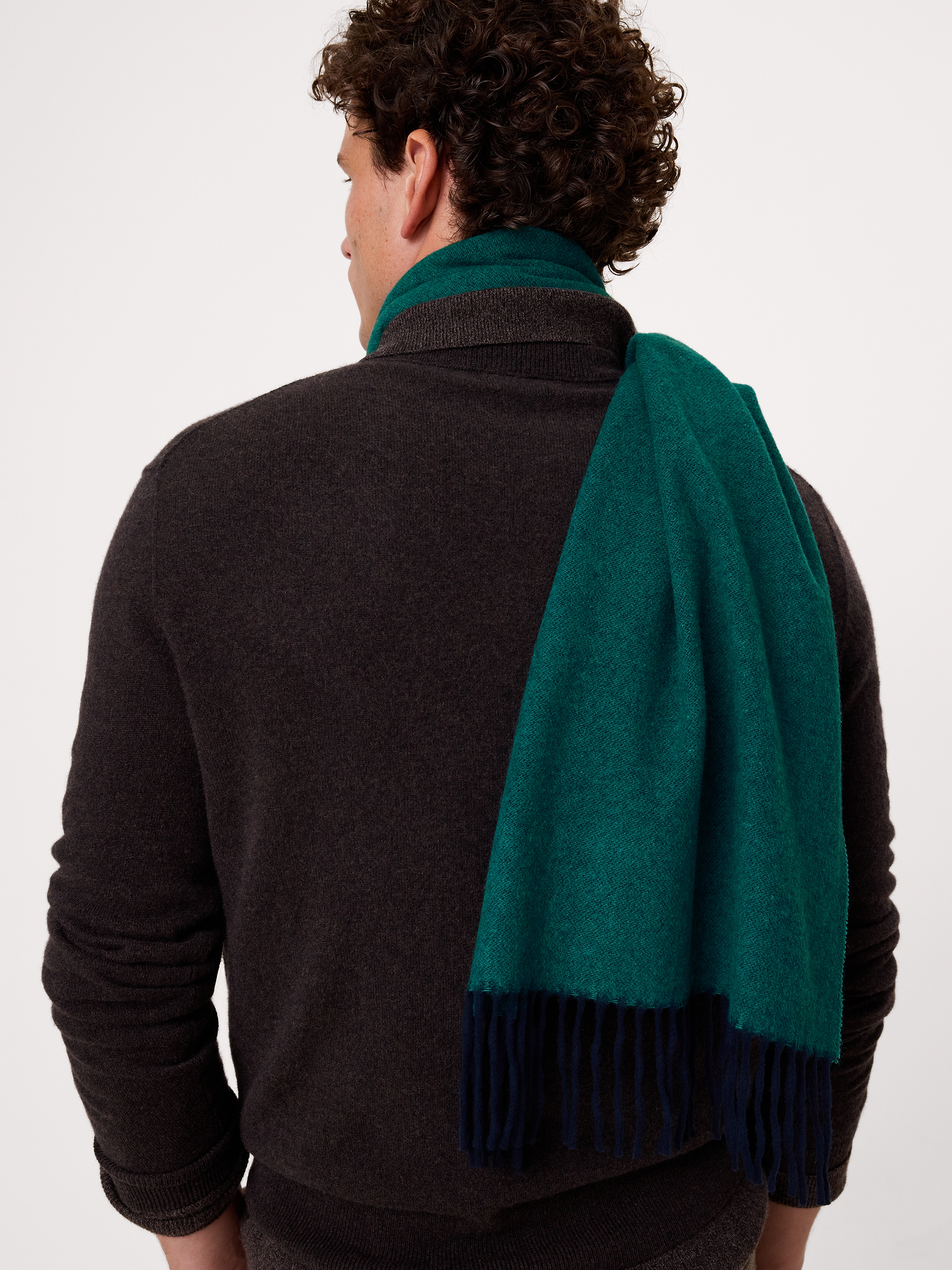 Image 3 of 7, Italian Wool-Cashmere Scarf