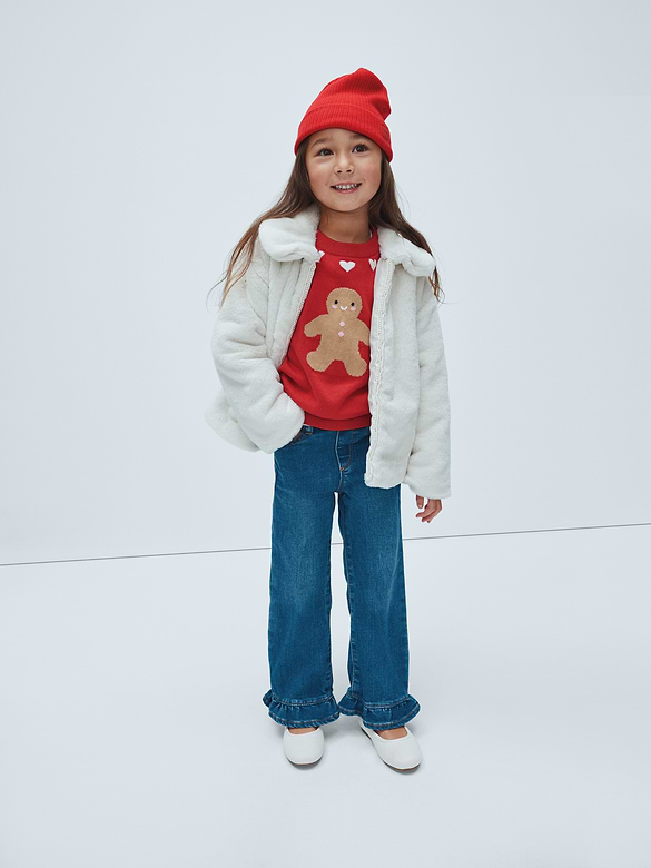 babyGap Faux-Fur Collared Jacket