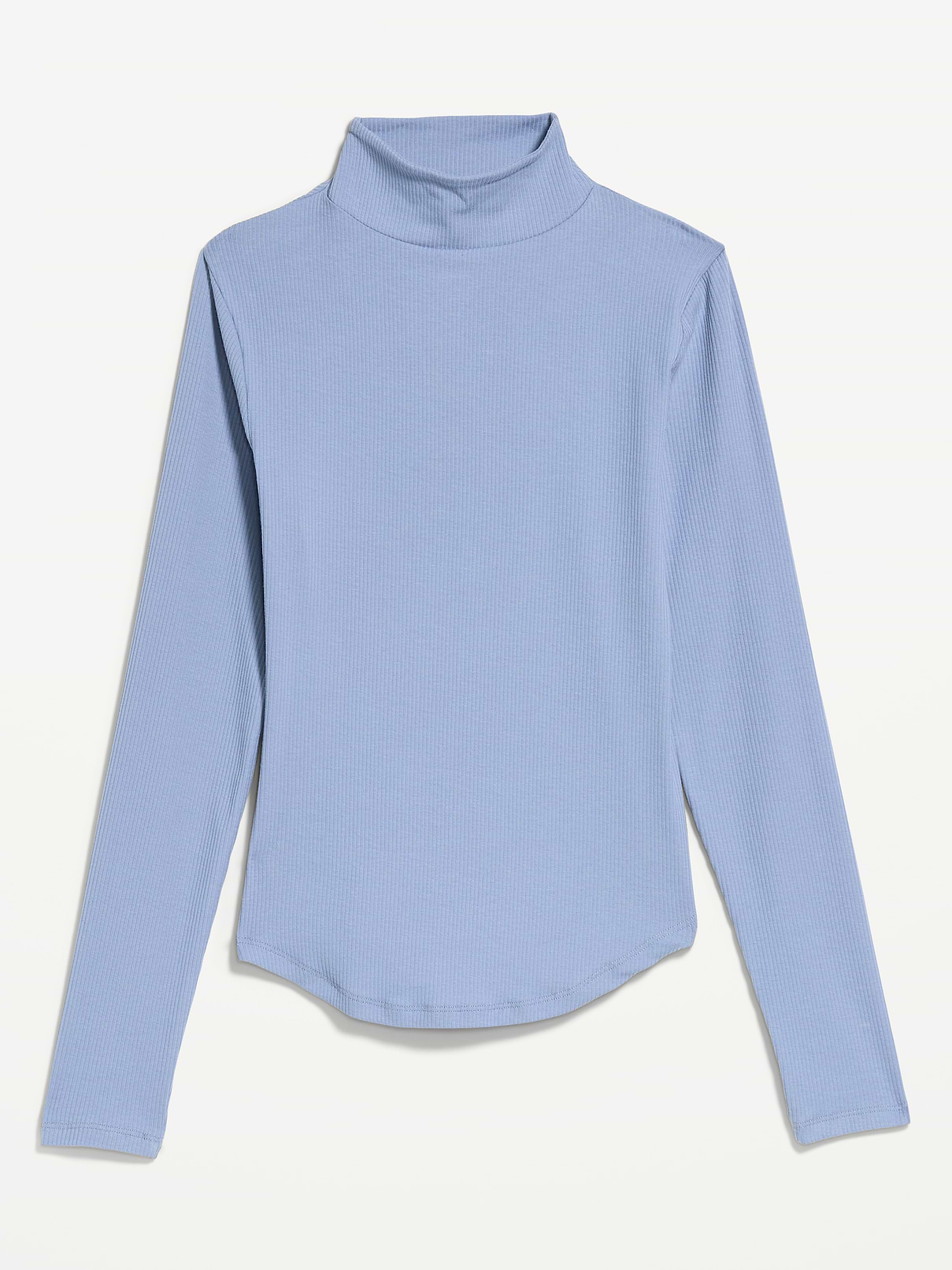 Image 2 of 2, CloudLite Long-Sleeve Ribbed Turtleneck T-Shirt