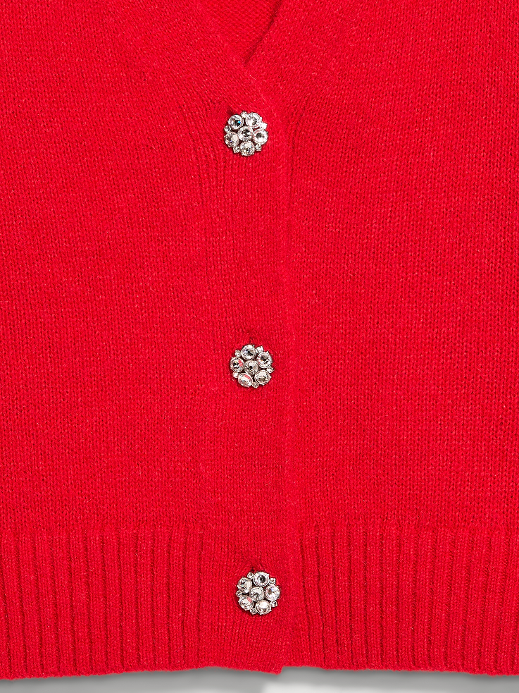 Image 5 de 5, Cardigan à boutons de pierreries
