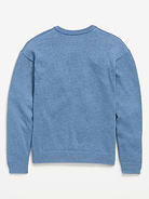 Image 3 of 3, Marled Crew-Neck Sweater for Boys