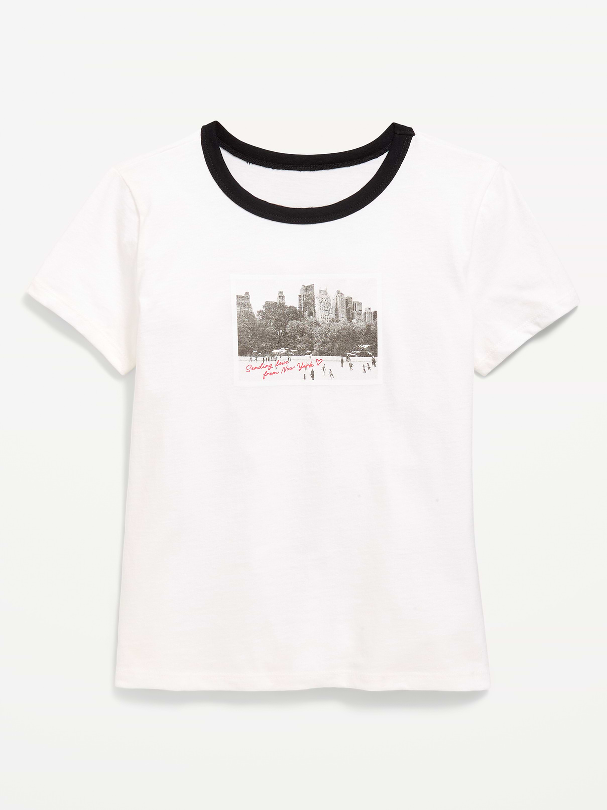 Image 1 of 1, crew neck, short sleeves, graphic at front, Product #1182398
