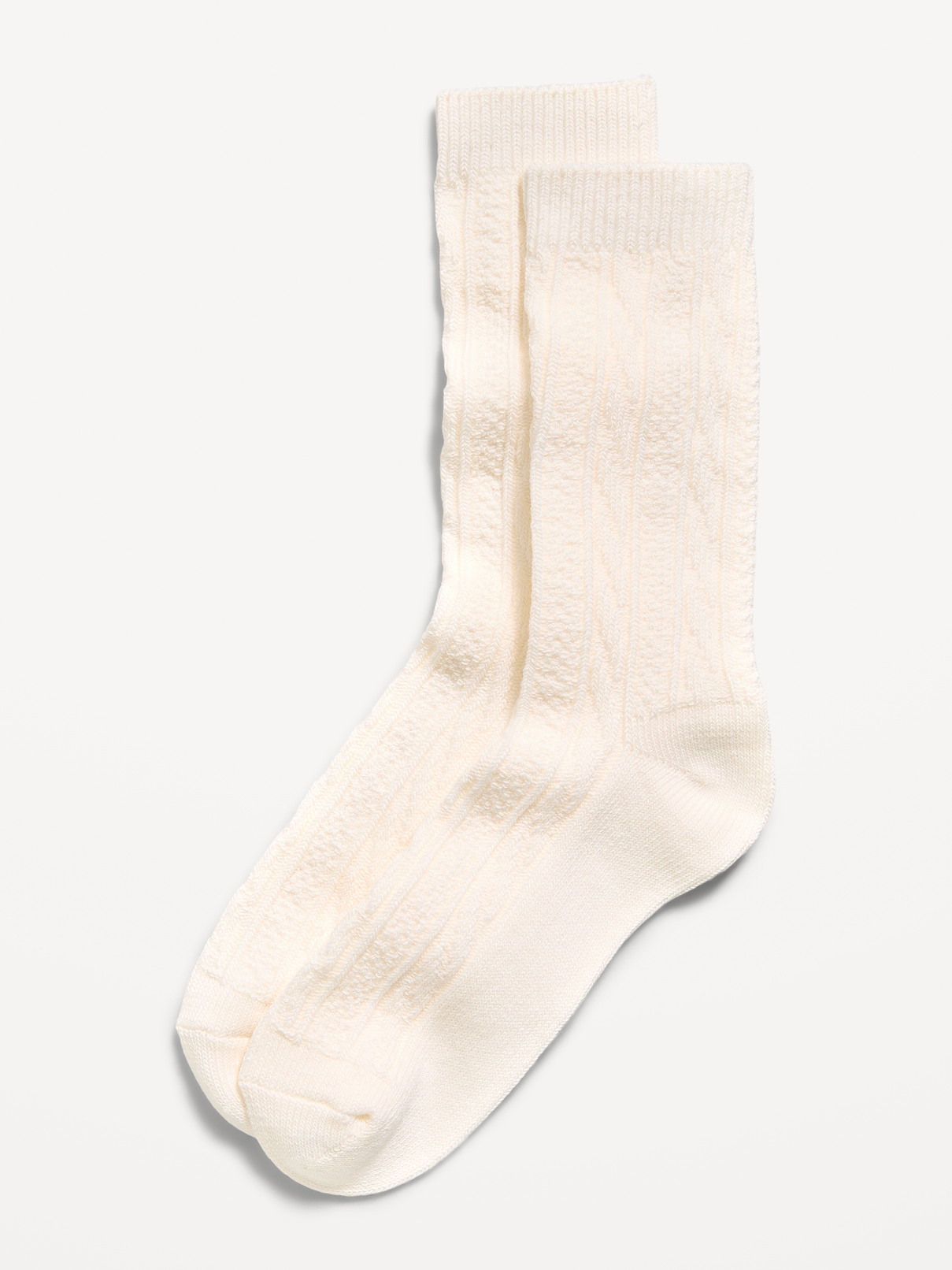 Image 1 of 2, rib-knit openings, notched toe seams, cozy cable knit, Product #1183829