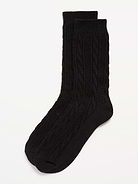 Image 1 of 2, rib-knit openings, notched toe seams, cozy cable knit, Product #1183829