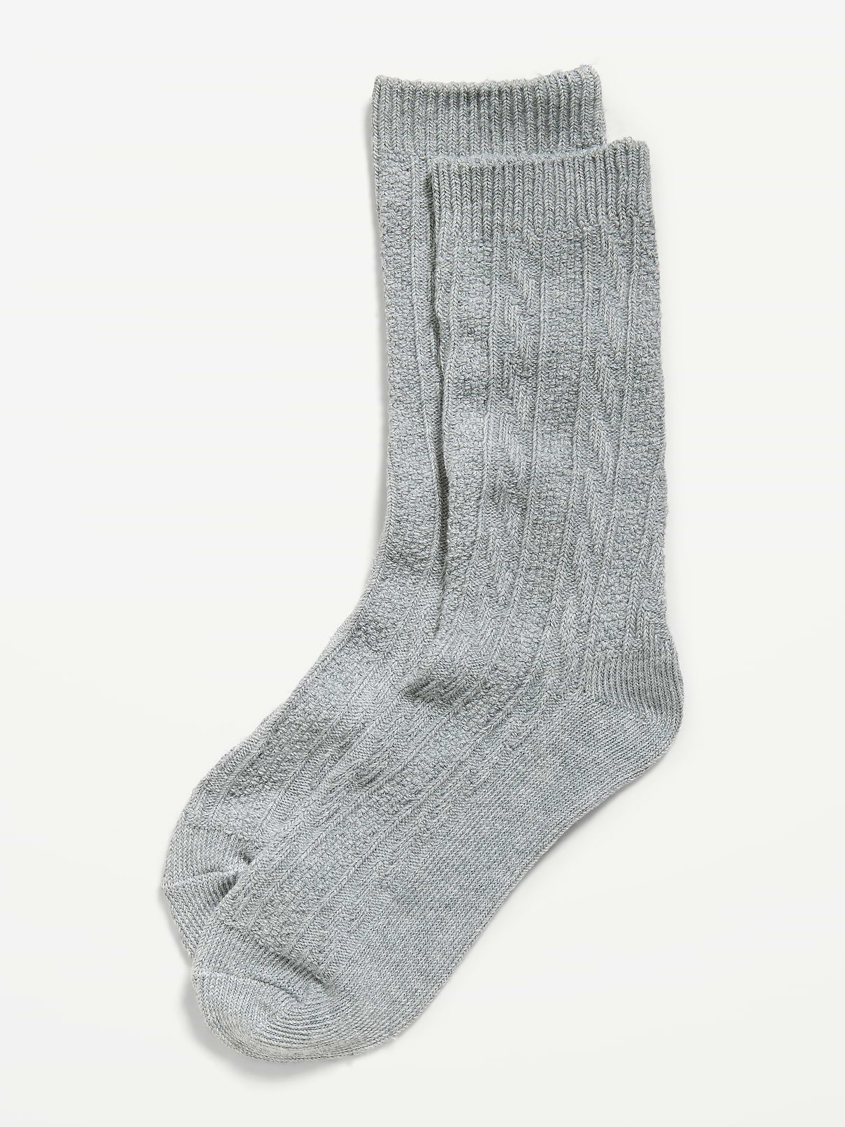 Image 1 of 2, rib-knit openings, notched toe seams, cozy cable knit, Product #1183829