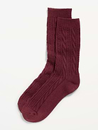 Image 1 of 2, rib-knit openings, notched toe seams, cozy cable knit, Product #1183829
