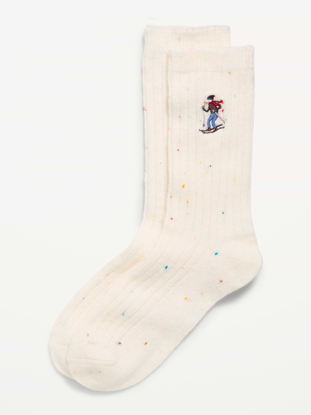Image 1 of 2, elasticized openings, notched seams at toe and heel, Product #1183835