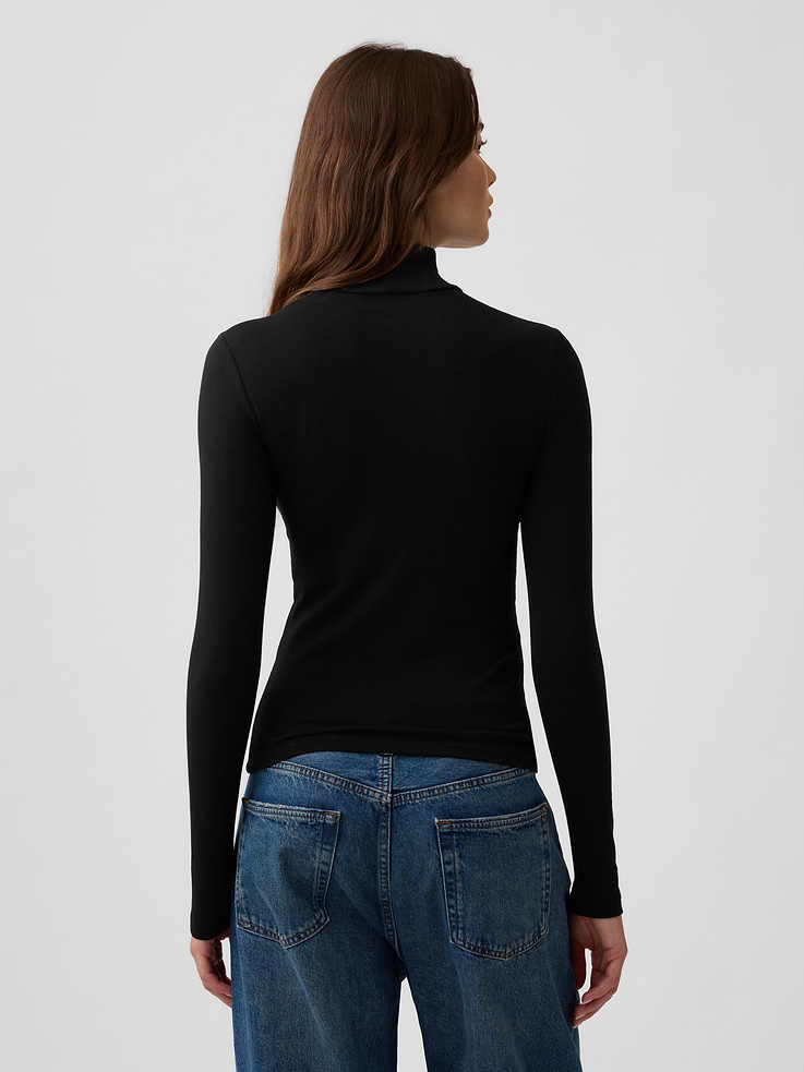 Image 2 of 5, Featherweight Jersey Mockneck T-Shirt