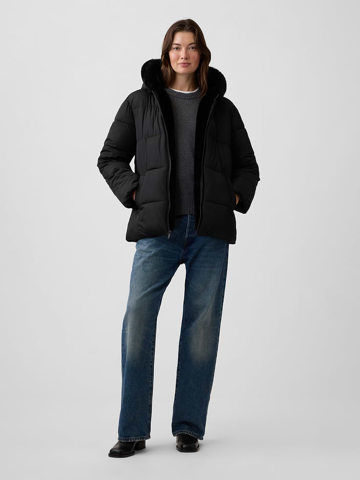 Image 3 of 5, Relaxed Puffer Jacket