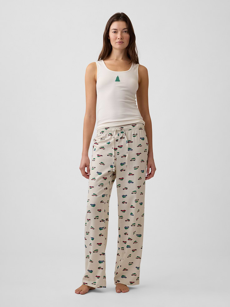 Image 3 of 5, Ribbed PJ Tank Top