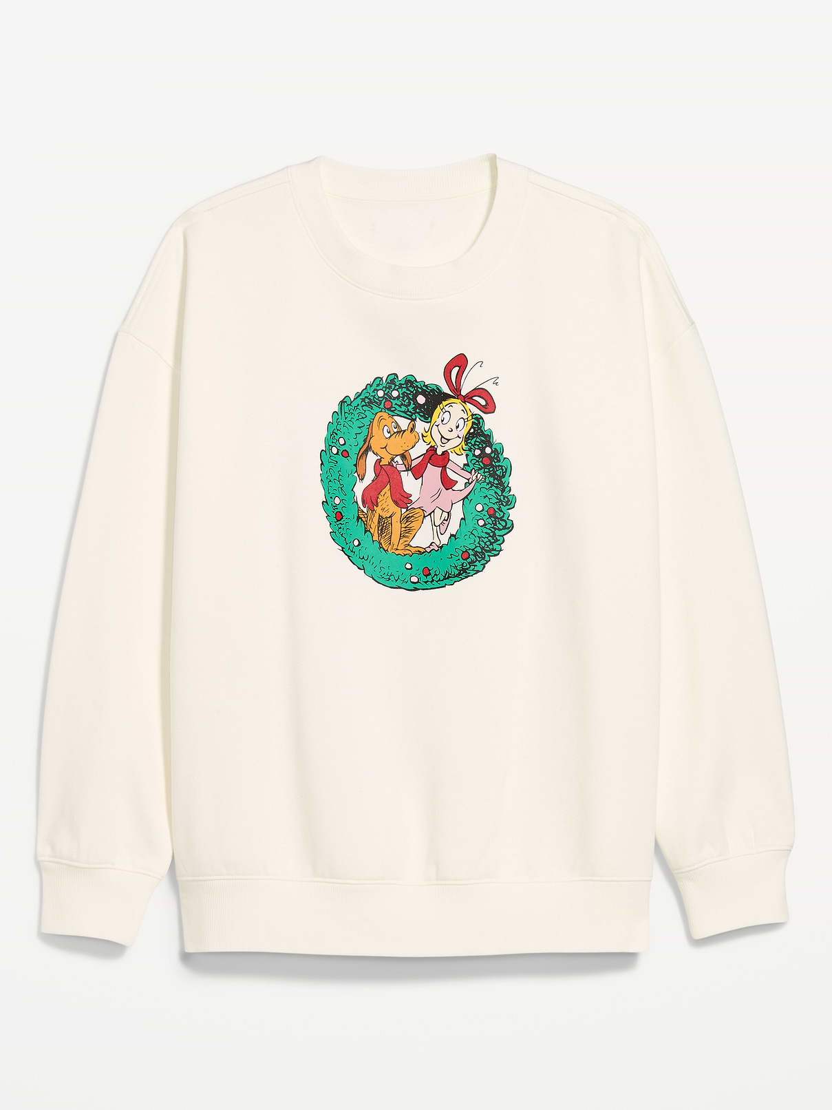Image 2 of 2, Dr. Seuss™ Grinch Oversized Tunic Sweatshirt