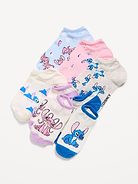 Image 1 of 2, pack includes 6 pairs of novelty socks, rib-knit ankle opening, notched seams for comfort, licensed graphics, © Disney, Product #811336