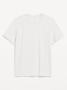 Image 1 of 2, rib-knit crew neck, short sleeves, Product #687847