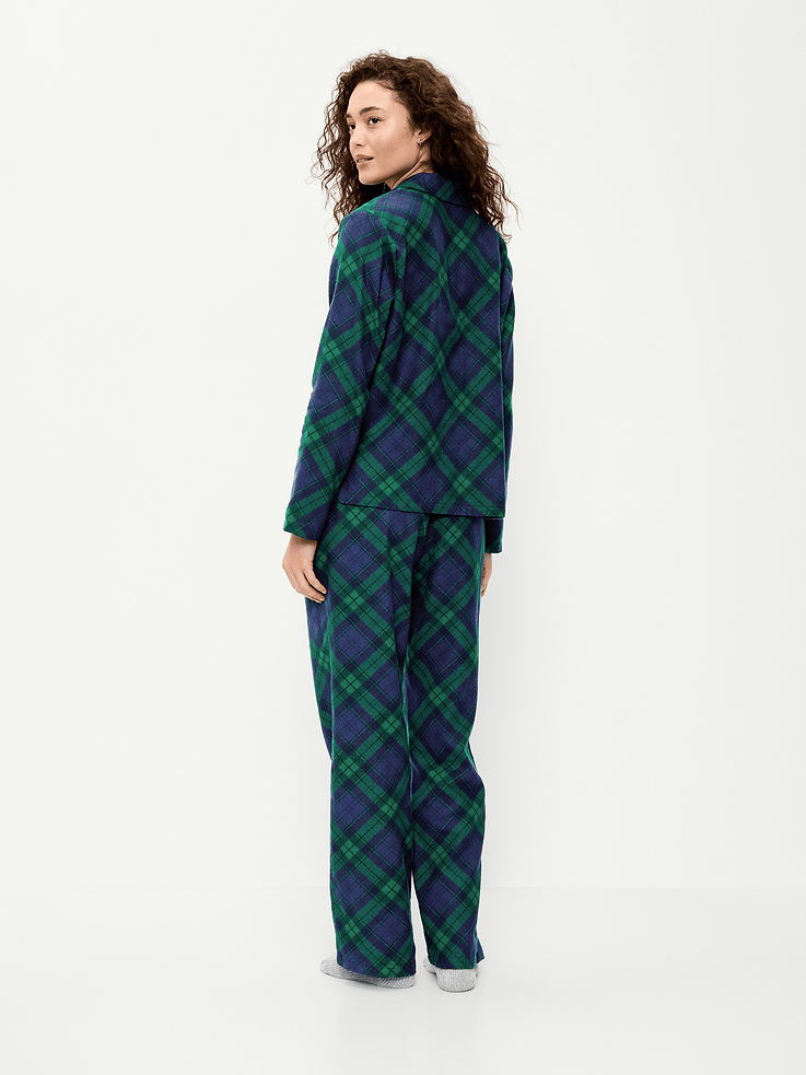 Image 2 de 7, Pyjama en flanelle à motif pour femme
