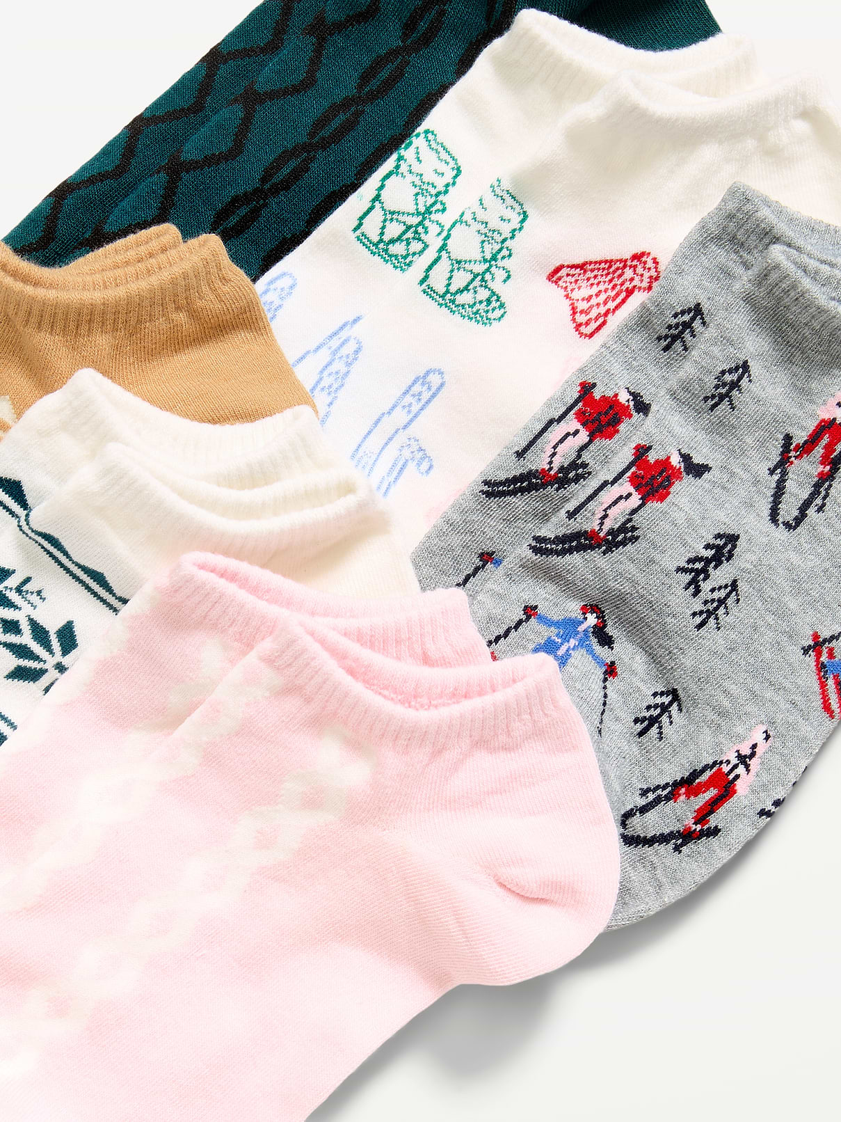 Image 2 of 2, Ankle Socks 6-Pack for Women