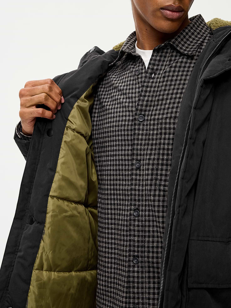 Image 4 of 6, Water-Resistant Hooded Utility Parka
