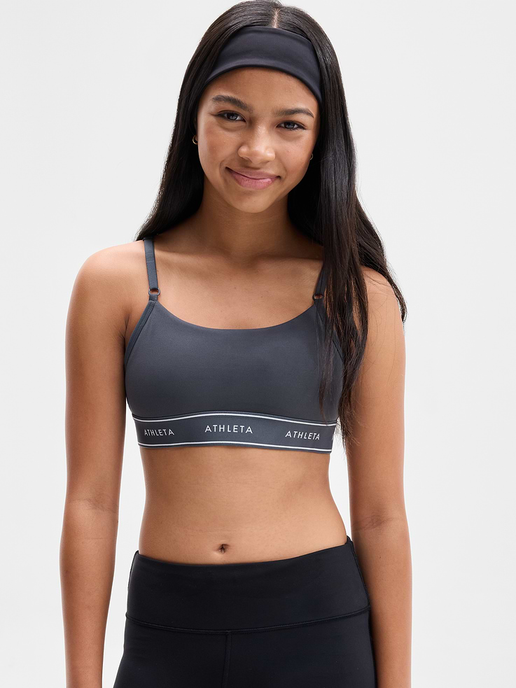 Image 3 of 4, Athleta Girl High Speed Logo Adjustable Bra