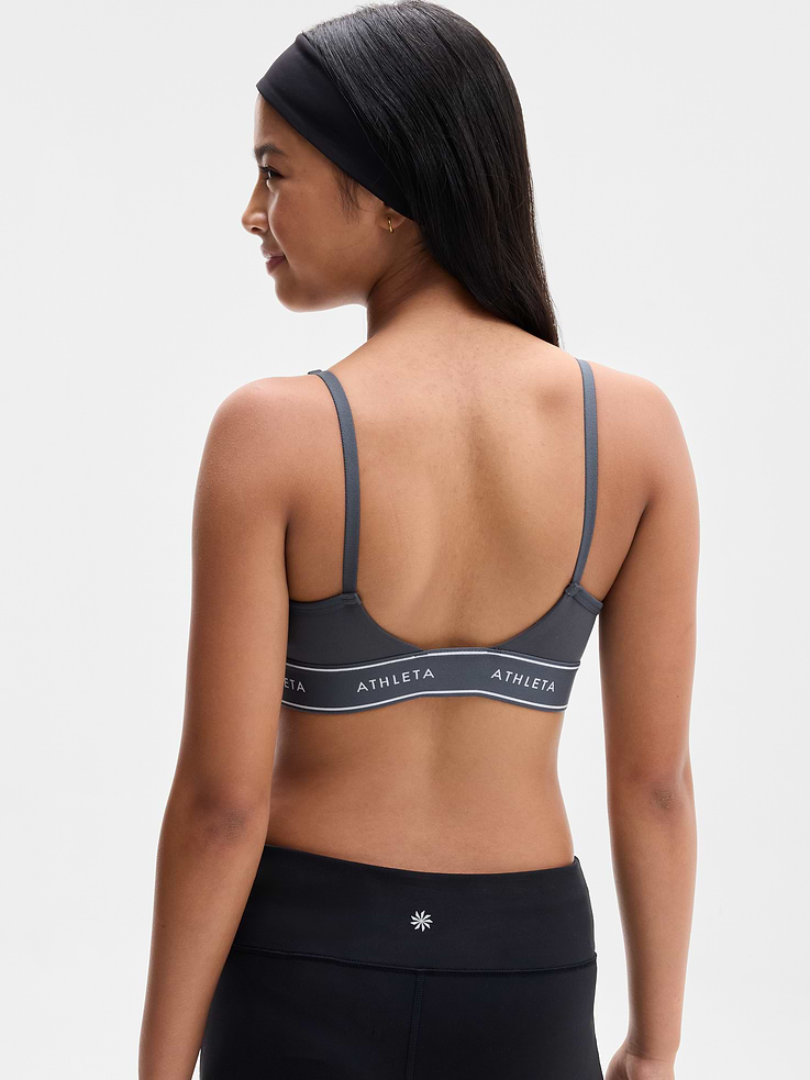Image 4 of 4, Athleta Girl High Speed Logo Adjustable Bra