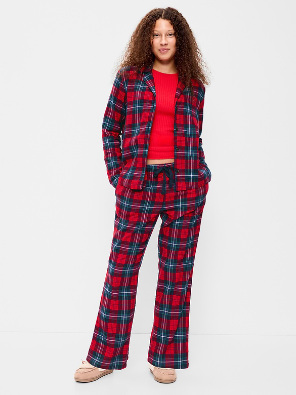 Flannel Pajama Pant Set for Women