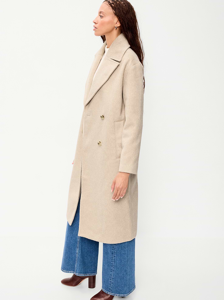Image 6 of 6, Oversized Longline Overcoat