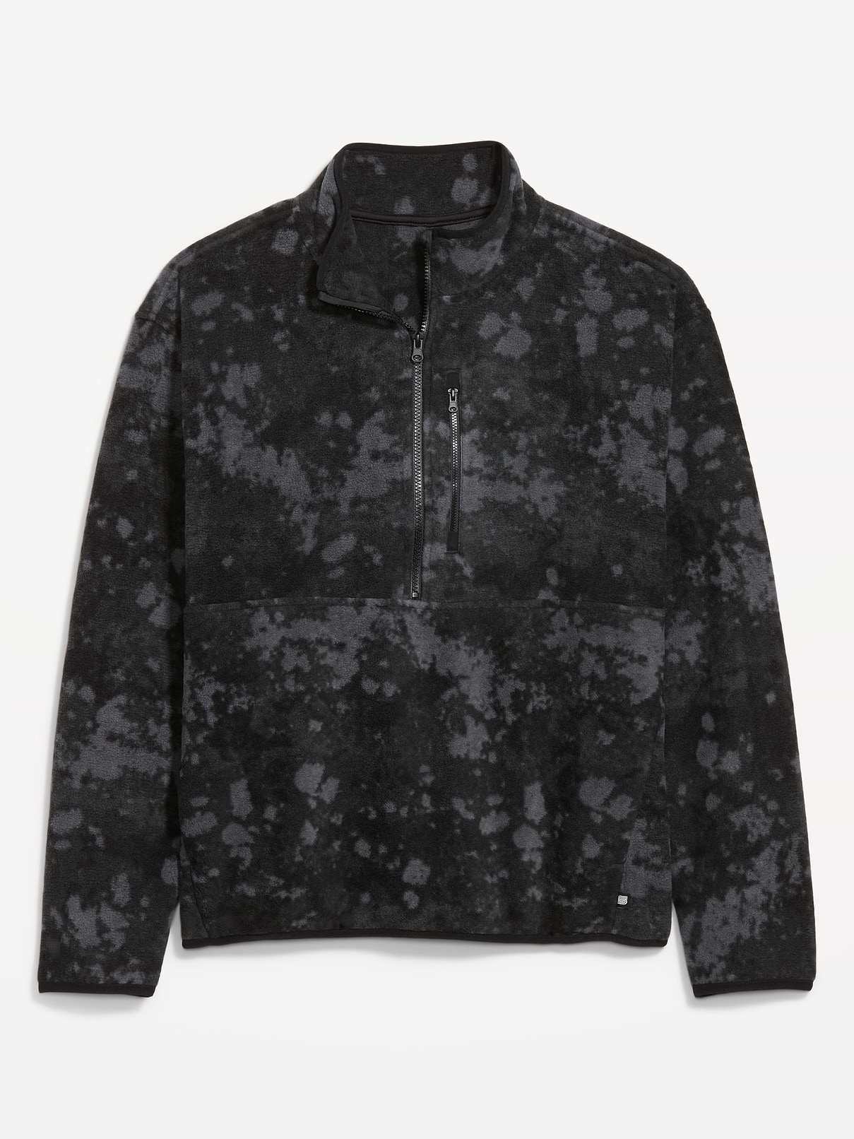 Image 1 of 2, half-zip collar, drop-shoulder sleeves, on-seam pockets, zippered pocket at chest, Product #907962