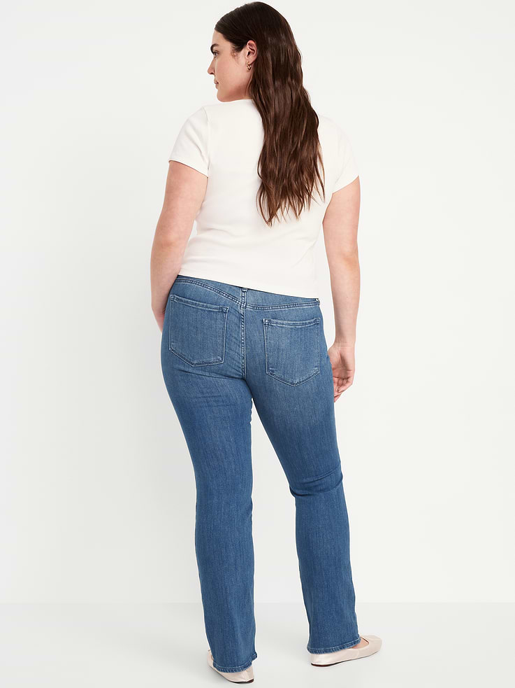 Image 6 of 9, Mid-Rise Wow Boot-Cut Jeans