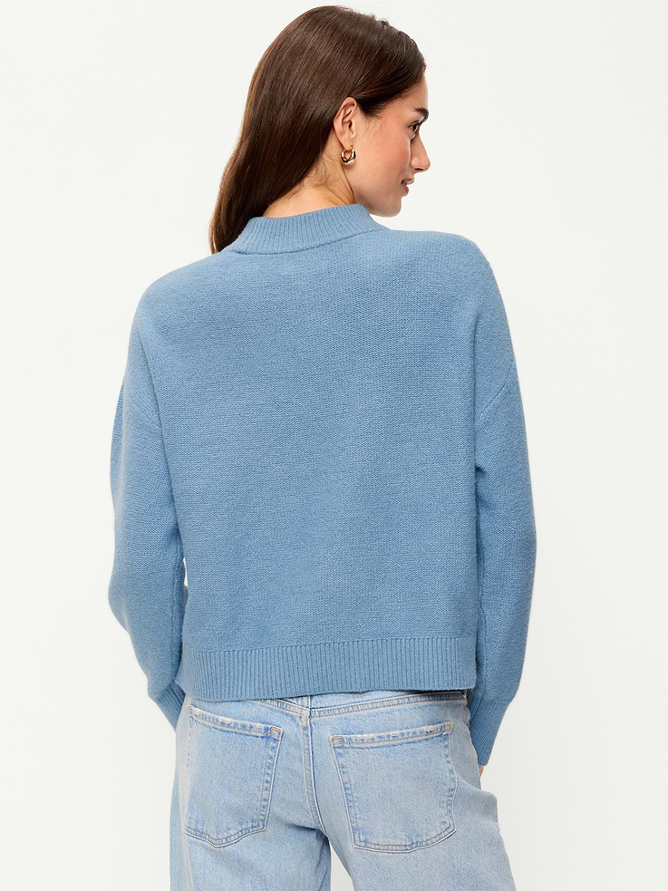 Image 2 of 5, SoSoft Crew-Neck Cable Knit Sweater