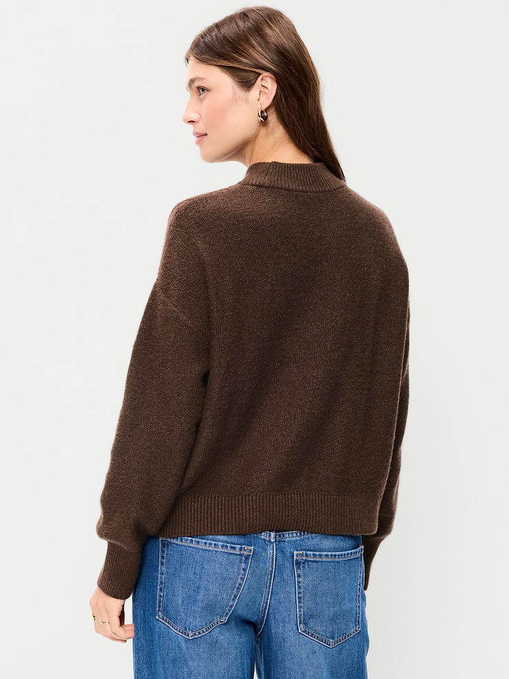 Image 2 of 5, SoSoft Crew-Neck Cable Knit Sweater
