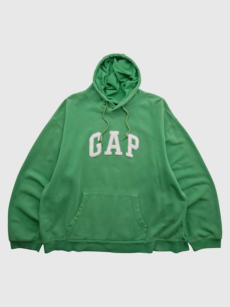 Image 1 of 5, One-of-one vintage piece sourced by Gap. Originally made in 2010s. Tag size listed as Unisex XXL. Chest Width: 28.5 in. Body Length: 28 in. Fits like a modern size XL. Sizing may vary. Condition: Light wear. Small hole on pocket. Mark below logo. Online only. Item cannot be returned or exchanged. Specifications: Vintage Laundered Final Sale