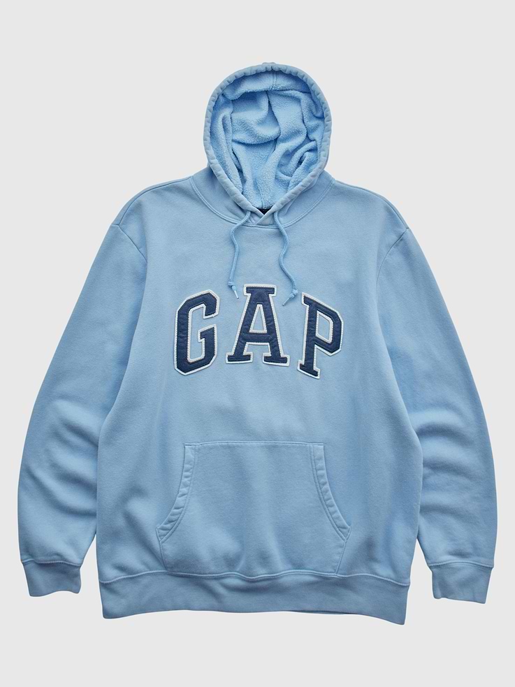 Image 1 of 4, One-of-one vintage piece sourced by Gap. Originally made in 2010s. Tag size listed as Unisex XL. Chest Width: 24 in. Body Length: 28.5 in. Fits like a modern size L. Sizing may vary. Condition: Light wear. Marks on left sleeve. Online only. Item cannot be returned or exchanged. Specifications: Vintage Laundered Final Sale